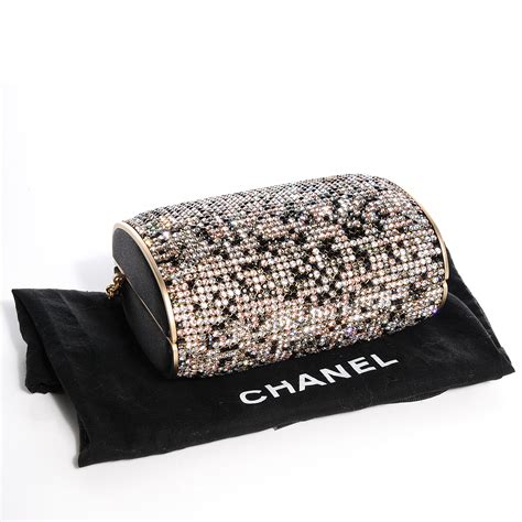 chanel swarovski crystal evening bag black gold|Evening bag, Velvet & gold.